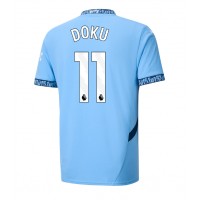 Camiseta Manchester City Jeremy Doku #11 Primera Equipación Replica 2024-25 mangas cortas